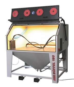 Büffel 180 | Visokozmogljiva injektorska peskalna kabina